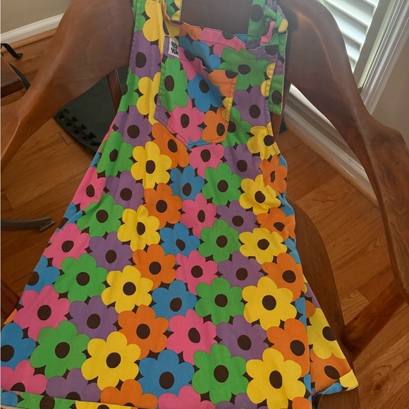 Lucy & Yak Dresses & Skirts - Bright Floral Overall Dress - Multicolor Flower Print